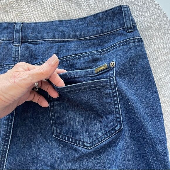 Chico’s So Slimming Dark Wash Straight Leg Jeans, Size 10 - Picture 3 of 8